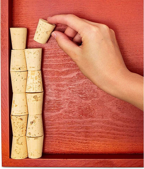 Bright Creations Wine Cork Board Frame Kit (2 Pack) 12 Inches, Red Brown