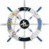 WINOMO 18-Inch Wheel Wall Decor Nautical Decor Nautical Boat Steering Wheel