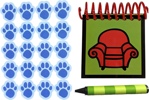 Handcrafted Handy Dandy inspired Notebook with 120 clue stickers and 1 black crayon "STEVE"