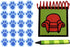 Handcrafted Handy Dandy inspired Notebook with 120 clue stickers and 1 black crayon "STEVE"