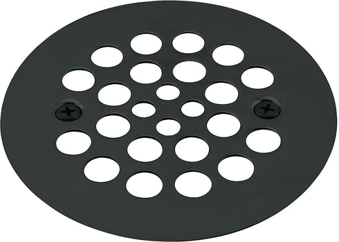 Westbrass 4-1/4" O.D. Shower Strainer Plastic-Oddities Style, Matte Black, D3193-62
