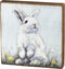 Primitives by Kathy Wood Home D©cor Sign, 6" x 6" x 1", Bunny