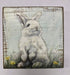 Primitives by Kathy Wood Home D©cor Sign, 6" x 6" x 1", Bunny