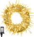 Twinkle Star 300 LED Christmas Fairy String Lights, 8 Lighting Modes 98.5ft Plug in String Waterproof Mini Lights for Outdoor Indoor Holiday Christmas Wedding Party Bedroom Decorations, Warm White
