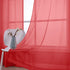 Red Curtains 96 Inches Long for Living Room Set of 2 Panels Grommet Window Voile Semi Transparent Red Sheer Curtains Drapes for Bedroom 52x96 Inch Length