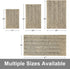 Grandaily Chenille Striped Bathroom Rug Mat, Extra Thick and Absorbent Bath Rugs, Non-Slip Soft Plush Shaggy Bath Carpet, Machine Wash Dry, Bath Mats for Bathroom, 17x24, Beige