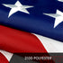 G128 American Flag | 3x5 feet | Embroidered 210D Embroidered Stars, Sewn Stripes, Brass Grommets, Indoor/Outdoor, Vibrant Colors, Quality Polyester, US USA Flag