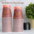 10 Oz. Disposable Paper Coffee Cups, 100-Pack Premium Cafe Coffee Cups - Grab 'n Go Cups for Home, Office, Cafe, Restaurant (100 Cups ONLY)