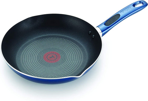 T-fal - B0370764 T-fal B03707 Excite ProGlide Nonstick Thermo-Spot Heat Indicator Dishwasher Oven Safe Fry Pan Cookware, 12-Inch, Blue