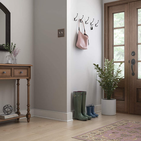 Franklin Brass Hook With 3 Flared Prongs Wall Hooks, Venetian Bronze, B42305M-VBR-C