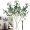 Artificial Plants Greenery Olive Branches Stems Fake Plants Green Leaves Fruits Branch Leaves for Home Office ndoor Outside DIY-Wreath Decor 28-Inch (3pcs)