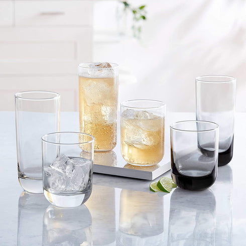 Libbey Polaris Tumbler Glasses, Axis, Set of 8