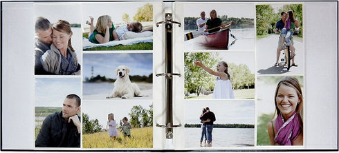 MCS MBI Library Collection 400 Pocket 4x6 Photo Album in Black