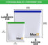 Max K Reusable Sandwich and Gallon Freezer Bags - Travel Food Containers for Fruits, Bread and Veggies - Transparent, Leak-Proof - Resealable PEVA Lunch Bag - Portable, Airtight Pouch - 10 Pack