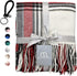 Plaid Throw Blanket 50 x 60 Inch Decorative Classic Blanket Comfortable and Ultra-Soft Ideal for Living Room, Couch, Travelling (50"x60", Ivory Multi)
