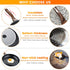 Ferlord Nonstick Frying Pan Skillet 9.5",100% PFOA &BPA free, Heating Quickly and Evenly Less Oil Fumes,Heat-Resistant Soft Bakelite Handle, 24cm Healthy Chef's Pan Suitable for All Stove