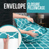 Utopia Bedding Printed Queen Sheet Set - 1 Fitted Sheet, 1 Flat Sheet and 2 Pillowcases - Soft Brushed Microfiber Fabric - Shrinkage and Fade Resistant (Queen, Aqua Quatrefoil with White Pattern)
