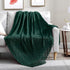 Walensee Throw Blanket for Couch, 50 x 60 Forest Green, Acrylic Knit Woven Summer Blanket, Lightweight Decorative Soft Nap Throw with Tassel for Chair Bed Sofa Travel Picnic, Suitable for All Seasons