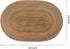 AHHFSMEI Oval Braided Placemats 12x18 Inch Oval Table Mats for Dining Tables Natural Woven Heat Resistant Place mats Set of 6 (Multi Brown)