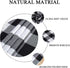 Checked Tablecloth Rectangle 54x80-Inch Black and White Buffalo Plaid Tablecloth Washable Check Table Cover Gingham Tablecloth for Dining Room Rustic Lattice Tablecloth Table Linen Christmas