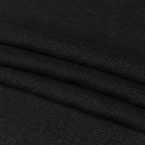 DWCN Black Sheer Curtains Semi Transparent Voile Rod Pocket Curtains for Bedroom and Living Room, 42 x 72 inches Long, Set of 2 Panels