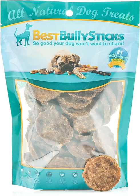 Best Bully Sticks 100% Beef Bully Stick Slider Crunchy Dog Treats (8oz.) - Made of All-Natural Bully Sticks - Bite-Sized & Highly Digestible
