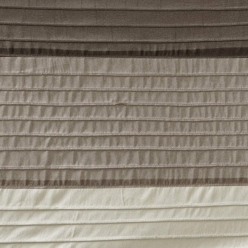 Amherst Fabric Brown Shower Curtain , Pieced Transitional Simple Shower Curtains for Bathroom , 72 X 72 , Natural