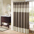 Amherst Fabric Brown Shower Curtain , Pieced Transitional Simple Shower Curtains for Bathroom , 72 X 72 , Natural