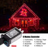 Red Mini Christmas Lights - 39 Feet 100 LED Fairy Lights with 8 Lighting Modes Waterproof Connectable for Indoor Outdoor Xmas Tree Garland Wreath Holiday Valentine's Day Decoration