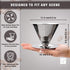 Pour Over Coffee Dripper - Slow Drip Ultra Fine Double Layer Pour Over Coffee Maker - 304 Stainless Steel Coffee Filter - Paperless and Reusable - Eco Friendly and Cost Saving