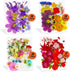 AINAZ 154 Pcs Natural Dried Pressed Flowers for Resin Molds with Butterfly Stickers, Colorful Stones, and Tweezer for DIY Resin Crafts, Jewelry & Candle Making Nails Art