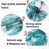 TAMOC 4 Pcs Watercolor Flower Shower Curtain Set with Non-Slip Rug, Toilet Lid Cover and Bath Mat, Blue Rose Shower Curtain with 12 Hooks, Waterproof Colorful Floral Bathroom Shower Curtain