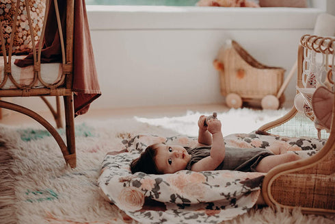 Frankie Lane Baby Girl Swaddle Blanket Single, 47 x 47 inches - Organic Newborn Receiving wrap for Girls in Handmade Floral Design - Newborn Baby Girl Gifts Essential Muslin Swaddle Blankets