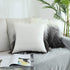 Kevin Textile Set of 2 Decorative New Luxury Series Merino Style Fur Throw Pillow Case Cushion Cover 18" x 18" 45cm x 45cm Gradient Black