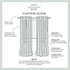 Exclusive Home Curtains Kochi Linen Blend Grommet Top Curtain Panel Pair, 54x108, Seafoam, 2 Count