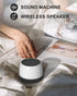 elesories White Noise Machine, Small Sound Machine for Adults Baby Sleeping, Also Be Used as a Wireless Speaker for Home, Office Privacy | Nursery | Travel | 13 Soothing Sounds