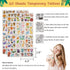 64 Pcs Jungle Safari Party Favors - Safari Birthday Party Supplies with Felt Animal Masks for Kids, Slap Bracelets, Keychains, Temporary Tattoos - Safari Birthday Decorations for Goodie Bag Fillers