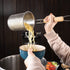 MyLifeUNIT Spaghetti Strainer Spoon, Stainless Steel Food Strainer Noodle Strainer with Handle