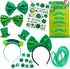 JOYIN 97PCS St. Patrick's Day Party Favor Accessories, 6 Serve Dressing-up Set, with Shamrock Hat Headband, Necklace, Bow Headband, Sequin Bow, Beards,Shamrock Tattoo,Sticker for Party Decoration