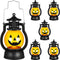 6 Pieces Halloween Pumpkin Lamp Lantern Halloween Pumpkin Lights Led Night Light with Battery for Ghost Party Home Outdoor Yard Decor