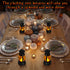 6 Pieces Halloween Pumpkin Lamp Lantern Halloween Pumpkin Lights Led Night Light with Battery for Ghost Party Home Outdoor Yard Decor