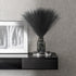 Pampas-Grass with Extension Stem, Artificial-Pampass-Grass 17" to 21.5" Faux-Pampas-Grass-Decor Tall 6Pcs, Pampas Grass for Flower-Arrangement, Black Pompous Grass