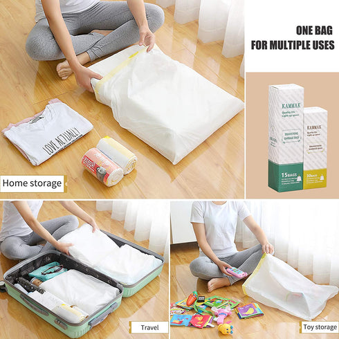 13 Gallon Trash Bags 16 Gallon Tall Kitchen Drawstring Garbage Bags 25.6" x 33.5"15 Gallon White Ultra Strong Trash Can Liners 12-16 Gallon Plastic Wastebasket Bags (12-16GAL 75Count)