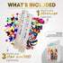 Premium Confetti Cannon - 4 Pack Multicolored | 1x Streamer Cannons and 3x Star Confetti Poppers | Launches 20-25ft | Party Poppers for Celebrations - Birthday, Graduation, New Year's Eve, Wedding
