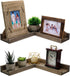 Excello Global Products Wooden L Shaped Corner Shelves: Ready to Hang Home Decor for the Living Room, Bedroom, Office, Kitchen or Bathroom (2 Pack)
