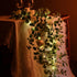Artificial Eucalyptus Garland, Seasky Greenery Garland Vines with Lights Garland Eucalyptus Leaves with 8 Roses for Garden Home Office Party Decor Indoor, Wedding Arch Decor Outdoor