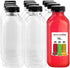 16 Oz Plastic Bottles with Caps, Reusable Bottles for Juicing, Smoothie Bottles with Lids, Plastic Bottles for Drinks, Juice Bottles 16oz 12 Count
