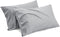 Bedsure Bamboo King Size Pillow Cases 2 Pack - Silver Grey Cooling Pillowcases Set of 2 with Envelope Closure, Cool and Breathable Pillow Case, 20x40 inches
