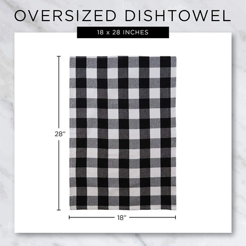 DII Basic Solid Dishtowel Collection Cotton Flat Woven, Small Set, 18x28, Mineral, 6 Piece