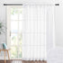 RYB HOME White Sheer Curtains - Linen Sheer Curtain Large Window Privacy Semi Sheer for Living Room Dining Bedroom Patio Sliding Glass Door Window Decor, 100 inches Wide x 84 inches Long, 1 Pc